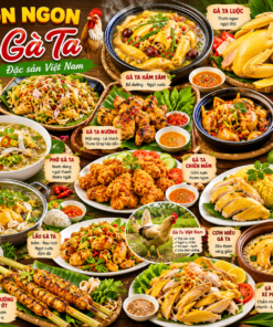 Các món ăn về gà ta Việt Nam