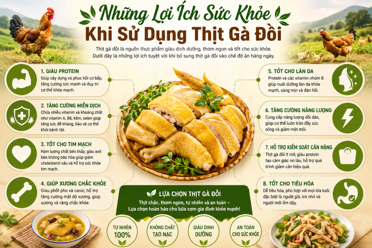 Sử Dụng Thịt Gà Đồi