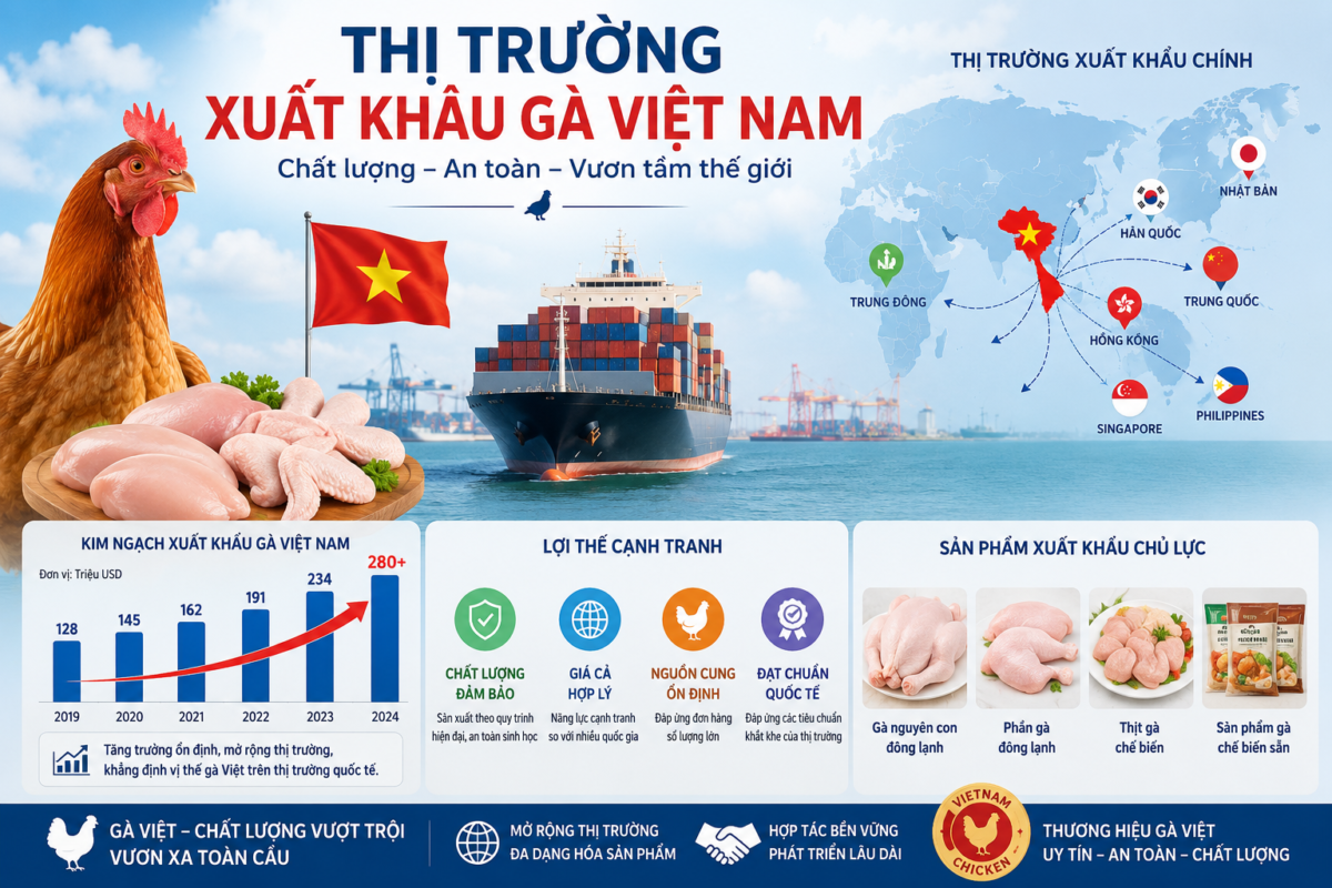 Xuất Khẩu Gà Việt Nam